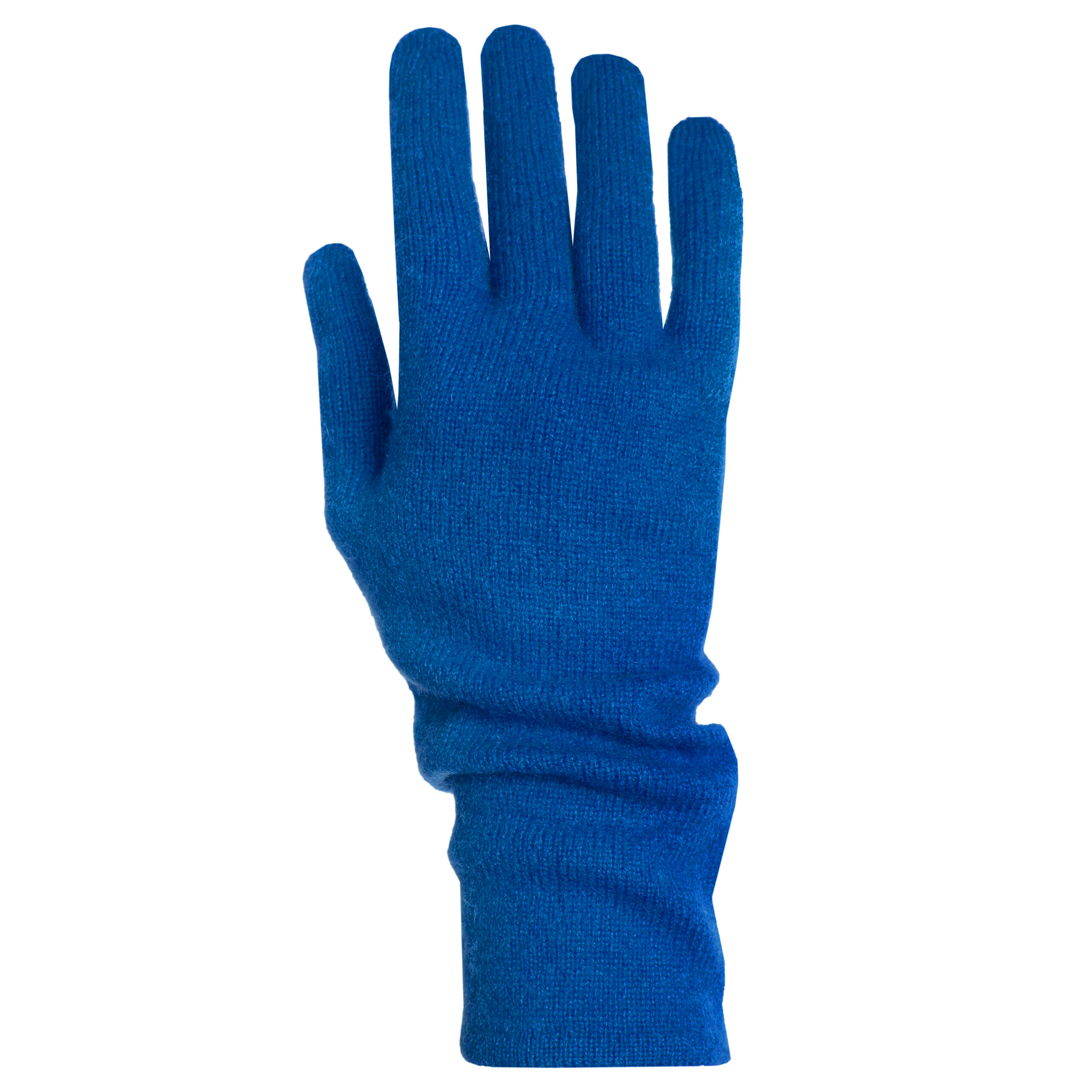 kaszmirowe rękawiczki w kolorze szafirowym