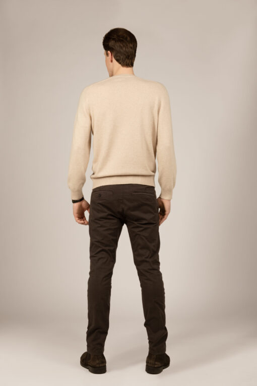 unisex cashmere reglan sweater in beige color