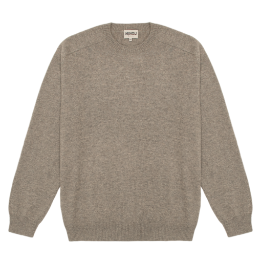 cashmere raglan sweater unisex color taupe
