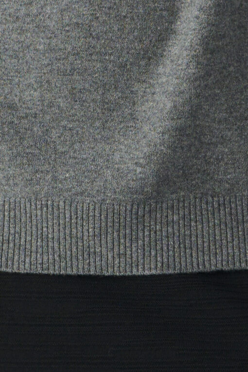 kaszmirowy sweter raglan uniseks kolor ciemnoszary