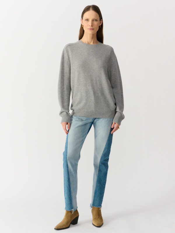 cashmere raglan sweater unisex color light grey