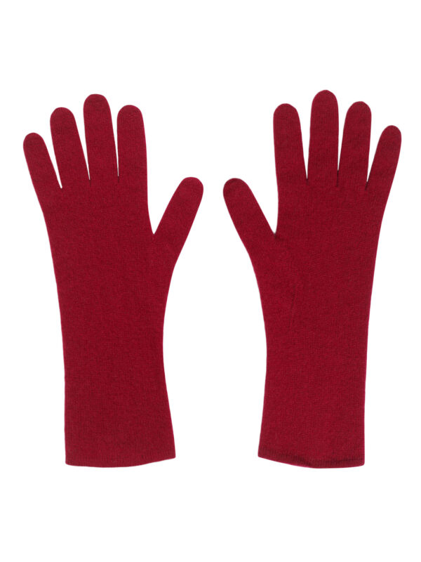 Dwie rękawiczki w kolorze rubinowym