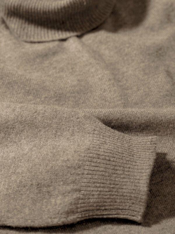 cashmere turtleneck sweater unisex mocha color