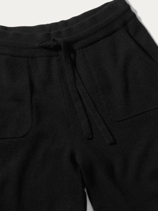 kaszmirowe spodnie w kolorze czarnym