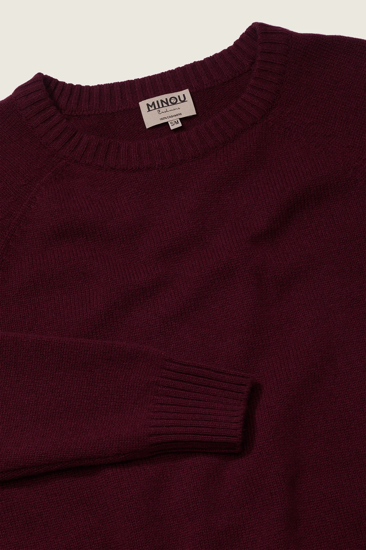 <span class="title-first-word">FIKA</span> kaszmirowy sweter raglan burgund - obrazek 8