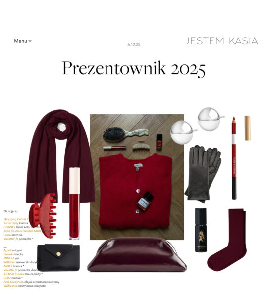 artykuł na blogu Jestem Kasia na temat prezentów na 2025 rok